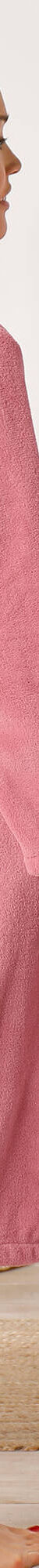 Peignoir polaire toucher peluche manches longues, longueur 115 cm (rose poudré) Peignoir polaire toucher peluche manches longues, longueur 115 cm (rose poudré)